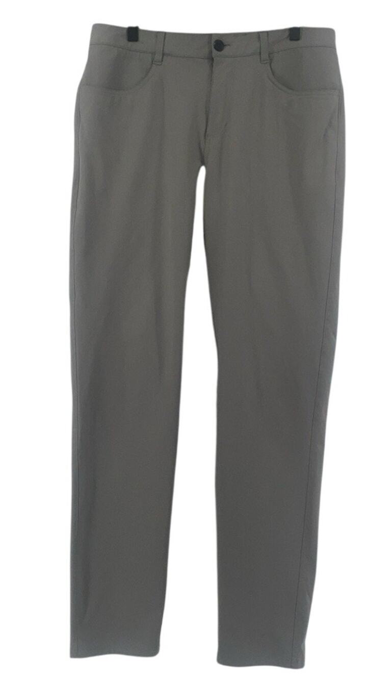 Vuori Pants Meta 5-Pocket V430 Sz 32 Light Gray Athletic Mens Performance